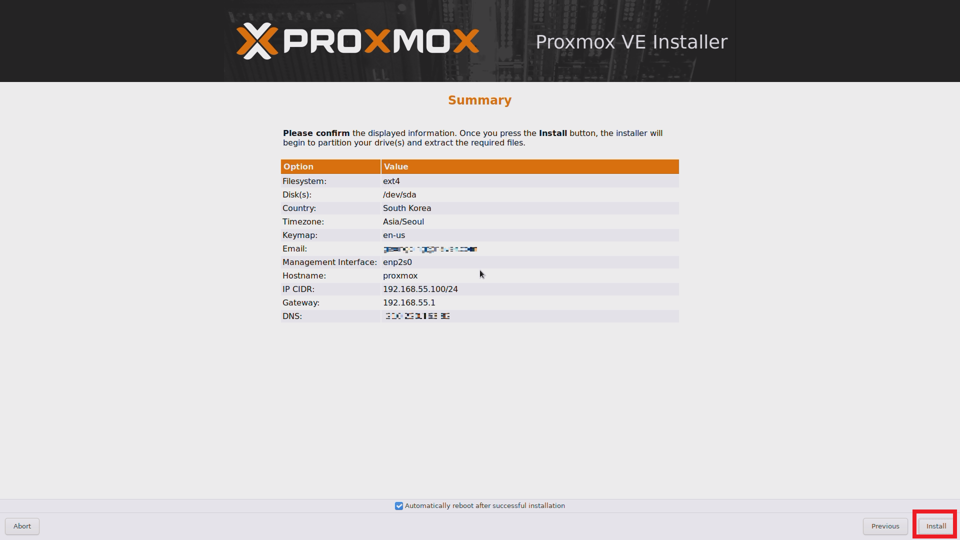 proxmox summary